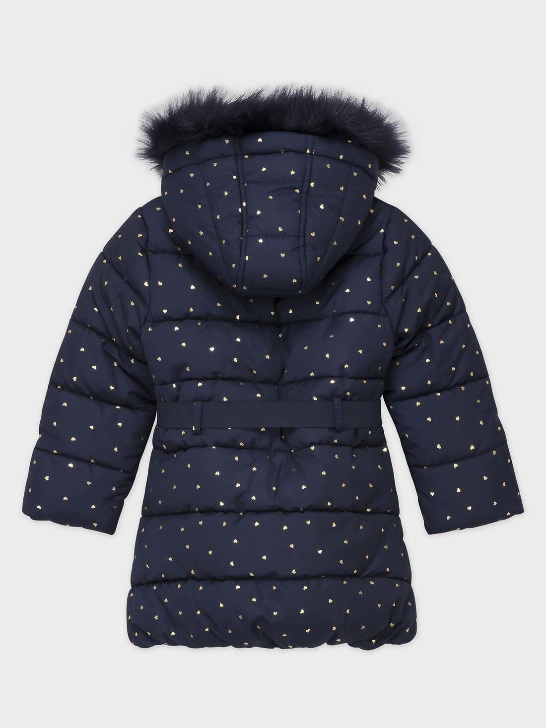 Doudoune chaude bleu imprimée fille : Manteau, parka et veste enfant |  SergentMajor