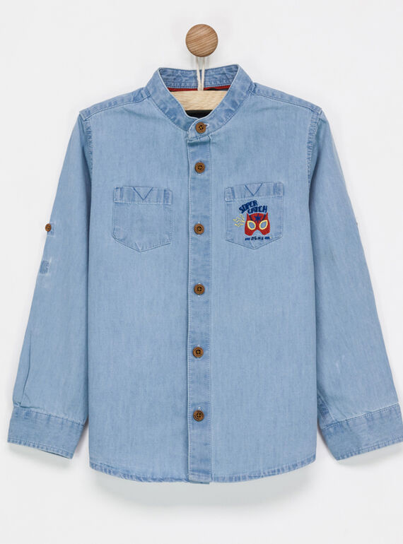 Chemise bleue NIBORIAGE / 18E3PGI1CHM205