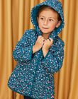 Veste matelassée à capuche bleu canard DRAMIETTE / 22H2PFG1VES714