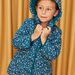 Veste matelassée à capuche bleu canard