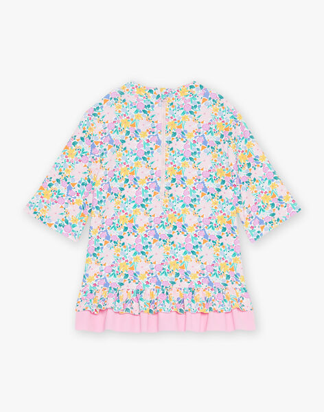 T-shirt de bain écru à imprimé fleuri FRYUVETTE / 23E4PFM1BUV001
