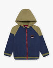 Haut de jogging bleu marine et kaki basket DIBAGE1 A SUPP / 22H3PGL3JGH070
