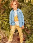 Chemise en jean bleu savane FALAVAGE / 23E3PG81CHMP272