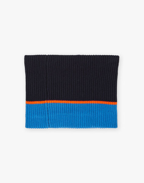 Snood en tricot tricolore DEROULAGE / 22H4PGM2SNO713