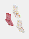 Lot de 3 chaussettes jacquard MLATRIETTE / 25E4PFK1LCB001