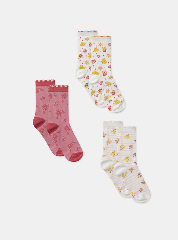 Lot de 3 chaussettes jacquard MLATRIETTE / 25E4PFK1LCB001