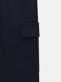 Pantalon bleu marine Garçon NOMARAGE / 25H3PGP1CFP705