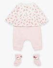 Ensemble body-blouse, legging et chaussettes bébé fille DOLORES / 22H0CFH1ENS307