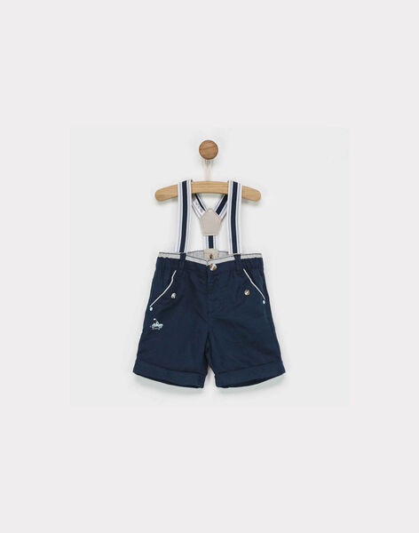Bermuda Bleu A Bretelles Bermuda Et Short Bebe Sergentmajor