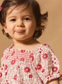 Robe à smock fleuri MALAURENE / 25E1BFJ2ROB001