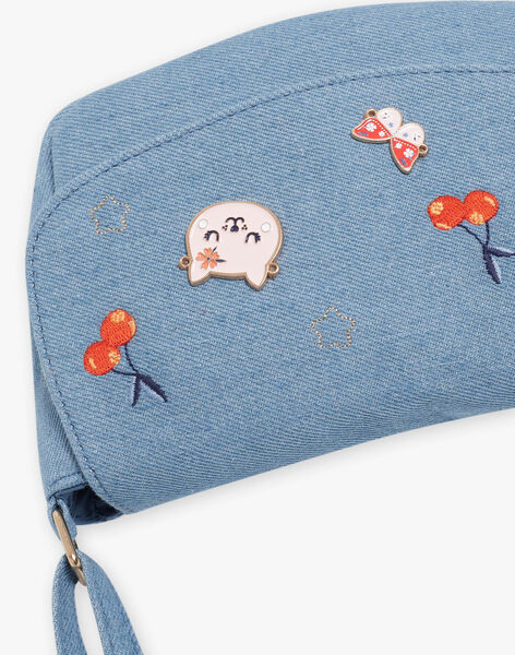 Sac besace denim clair FLYSAETTE / 23E4PFR1BESP272