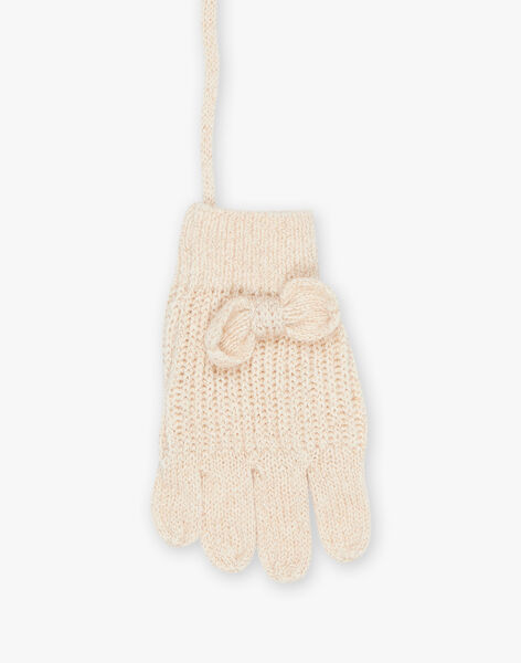 Gants beige en tricot FRAGANETTE / 23E4PF51GAN808