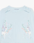Pyjama bleu à motifs licornes DOULIETTE / 22H5PF23PYJ222