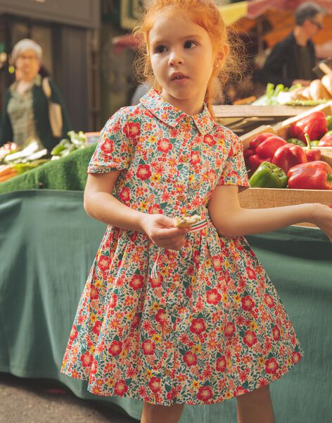 Robe chemise écrue à fleurs FASOLETTE 2 / 23E2PFB2ROB001