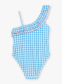 Maillot de bain 1 pièce à carreaux enfant fille CLIRETTE / 22E4PFO4D4K001