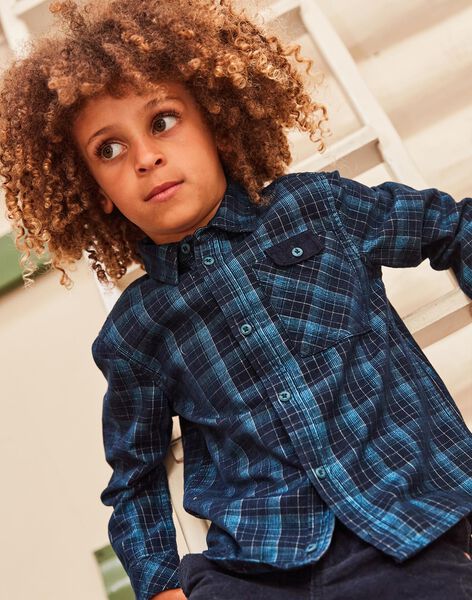 Chemise en velours à carreaux DUCHECAGE / 22H3PGY1CHM714