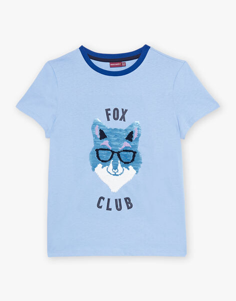 T-shirt avec animation renard en sequins et lettrage DABAGE / 22H3PG51TMCC208