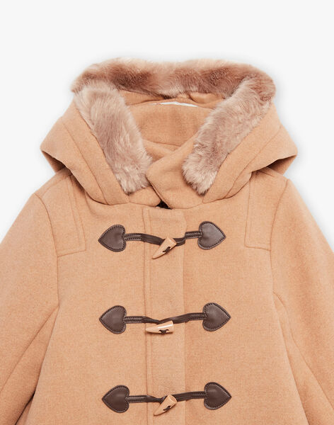 Duffle coat beige foncé DRADUFETTE / 22H2PFM2MANA014