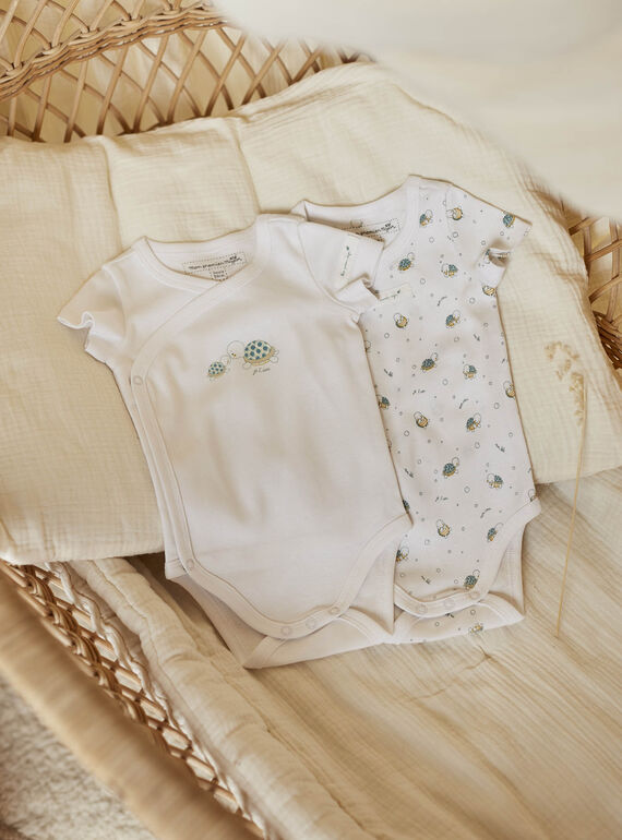 Lot de 2 bodys assortis tortues naissance mixte COROL / 22E0NMI1BOD000