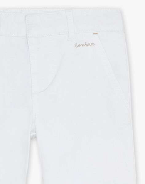 Bermuda blanc à broderie FREPERAGE / 23E3PGI1BER000