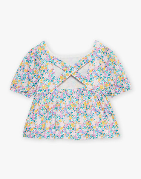 Blouse écrue à imprimé fleuri FLECHETTE / 23E2PFS1CHE001