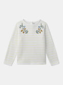 T-shirt marinière jaune sequins MIXMARETTE 2 / 25E2PF52TML001