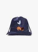 Sac à dos bleu marine à pois blancs FRYSAKETTE / 23E4PFL1BES070