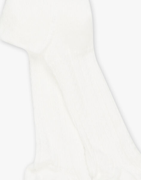 Collant écru avec torsade fantaisie DROSUETTE 1 / 22H4PFQ1COT001