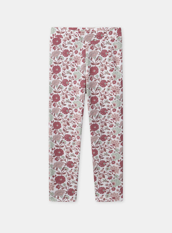 Legging imprimé fleuries Fille NILEGETTE / 25H2PFL1LG001