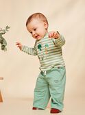 T-shirt vanille à rayures et légumes FACLEM / 23E1BGB1TML611