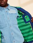 Parka bleu roi à capuche FRAPARKAGE / 23E3PG51IMPC209