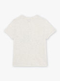 T-shirt gris clair chiné avec rhinocéros FRIZOTAGE3 / 23E3PGD4TMCA011
