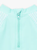 T-shirt de bain turquoise à manches longues KISEANNY / 24E4BGG1TUV203