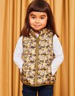 Manteau 3 en 1 kaki à fleurs dorés DRAKALETTE / 22H2PFM1PAR604