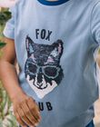 T-shirt avec animation renard en sequins et lettrage DABAGE / 22H3PG51TMCC208