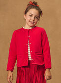 Cardigan rouge Fille NIXOLETTE 2 / 25H2PFH1CARF510