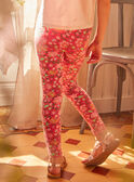 Legging rose fleuri KLELEGETTE / 24E2PFO1LGD318