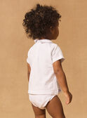 T-shirt body imprimé à col MAJEAN / 25E1BGJ1BOD001