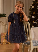 Robe marine en tulle  LEIROBETTE / 24H2PFT1ROBC243