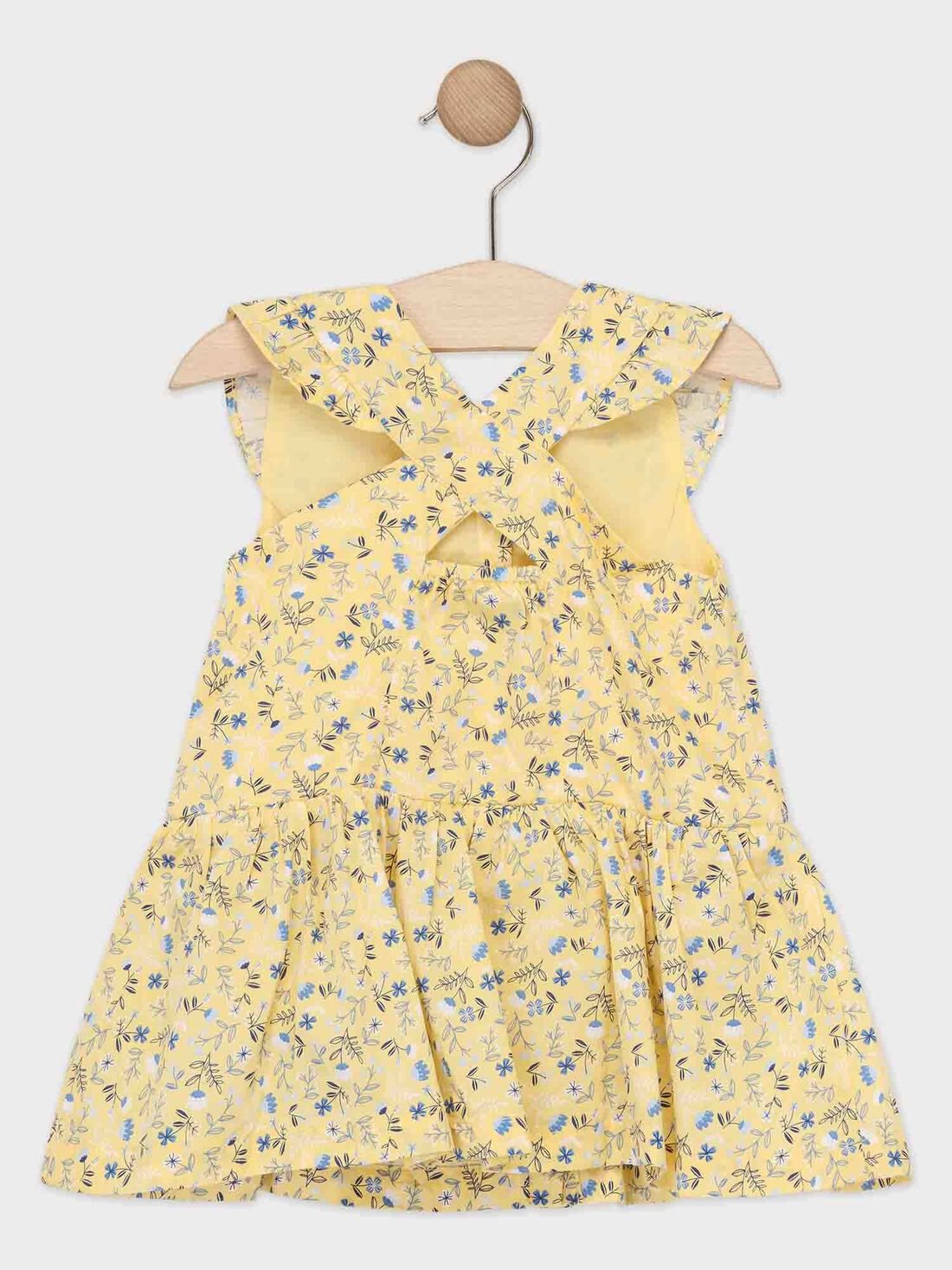 robe jaune bebe fille