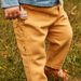Pantalon en twill jaune