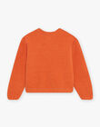 Gilet en maille chenille orange DOCARDETTE / 22H2PFF1CAR405