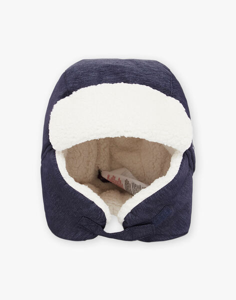 Bonnet en twill à motif animal au ski bleu marine DESURFAGE / 22H4PGN1BON703