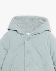 Manteau à capuche Vert-Gris DIOCTAVE / 22H1BGM1VES631