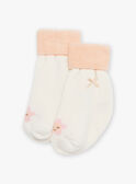 Grenouillère imprimé fleuri et chaussettes bébé fille CEGENNY / 22E5BF51GRE001