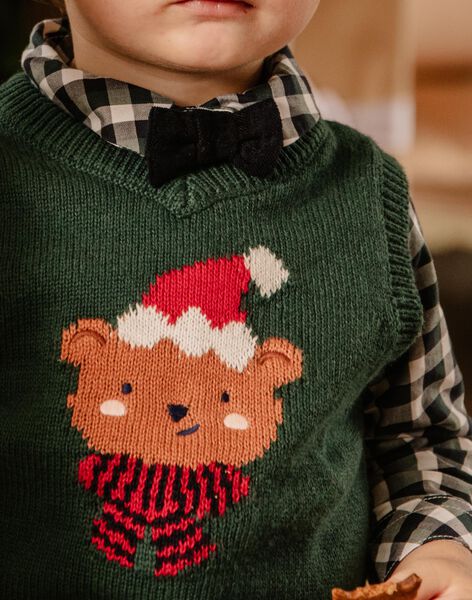 Cardigan sans manches à imprimé Noël DAWILLIAM / 22H1BG61CSM060