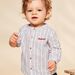 Chemise en lin écru à rayures