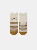 Chaussettes rayées avec visage de lion MAARNO / 25E4BG72SOQ114
