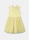 Robe jaune brodée KRETULETTE / 24E2PFL6ROBB103