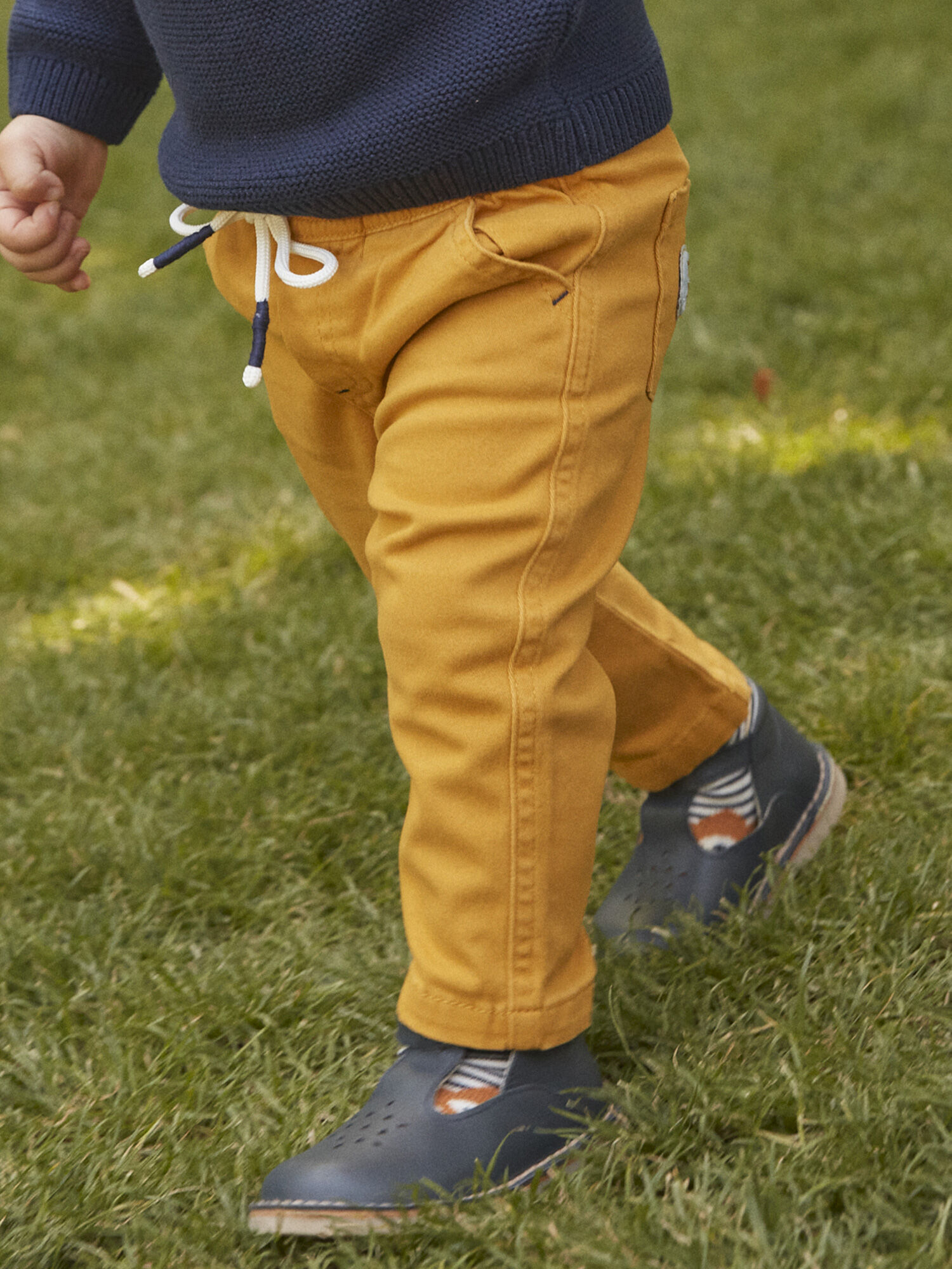 Pantalon jaune en twill